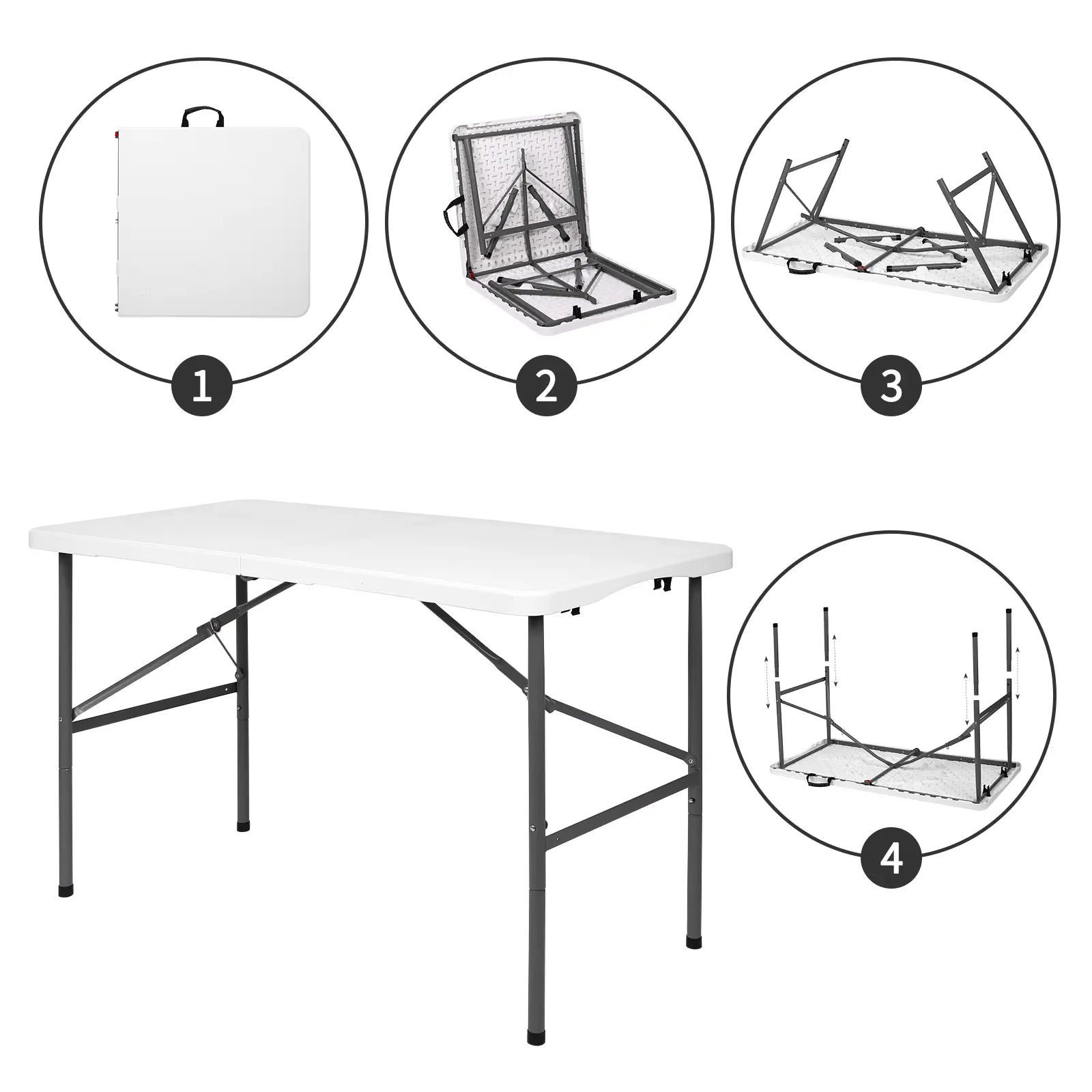 4-foot folding table