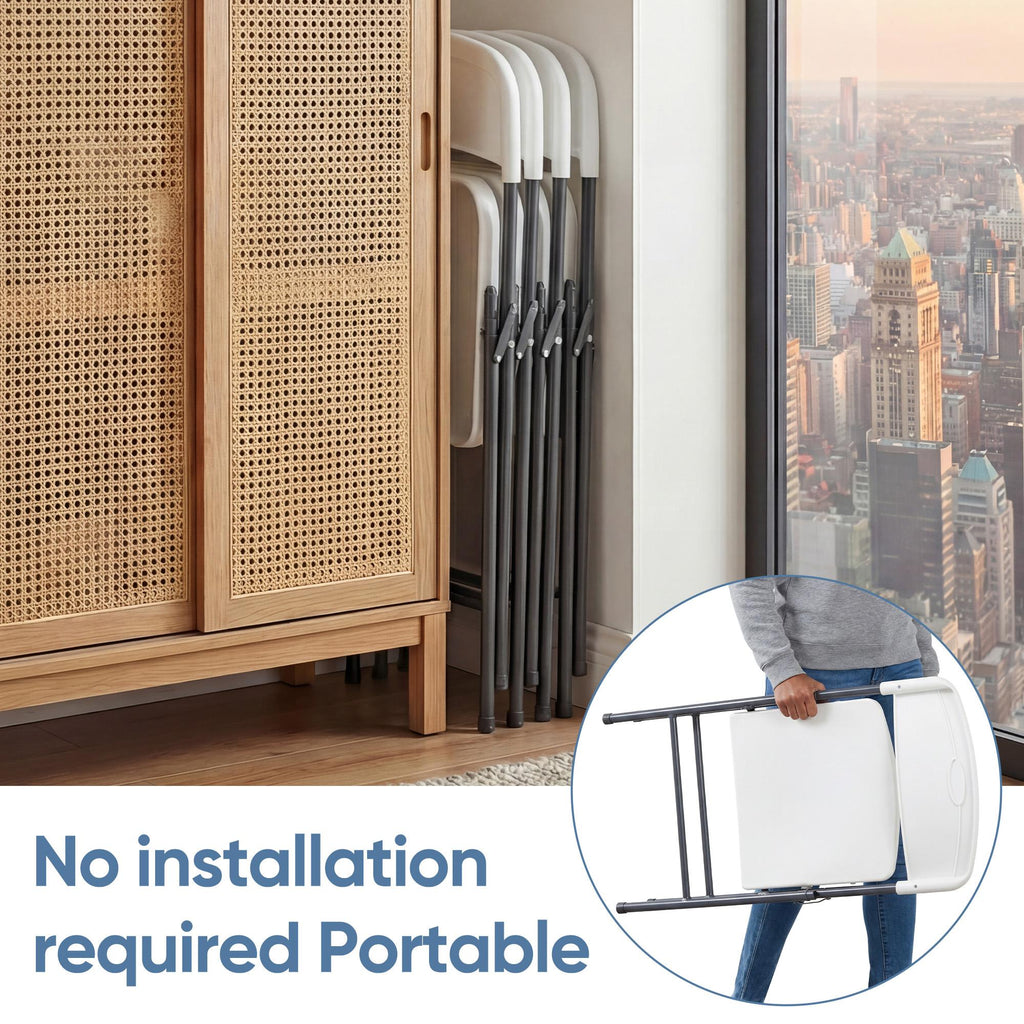 Folding chair with backrest