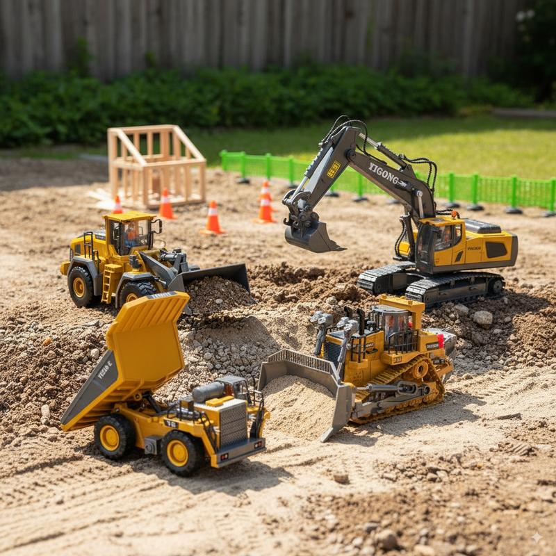 Engineering vehicle assembly kit