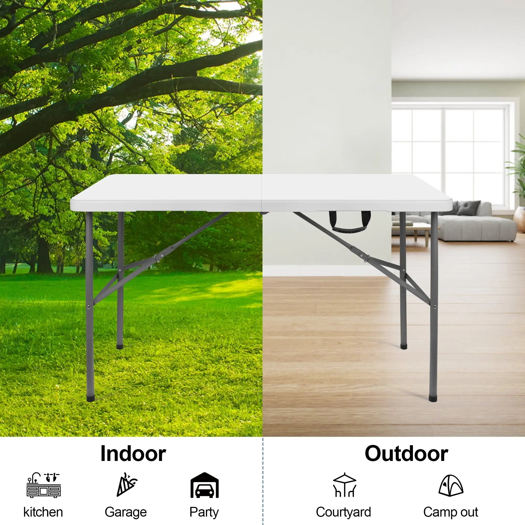 4-foot folding table